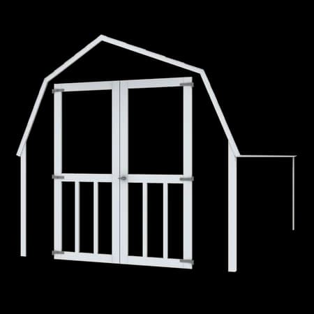 Mini Barn Storage Shed trim