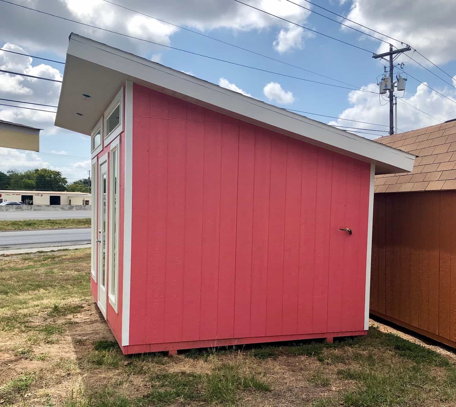 Modern Shed in Pink Affordable Portable Structures